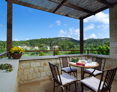 Vederi Estate Villa Alkioni view from the balcony