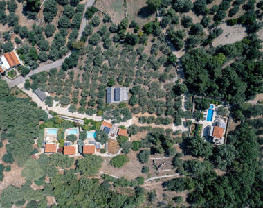 Top-down view of the Vederi Estate compound