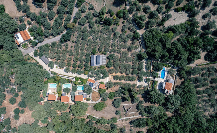 Top-down view of the Vederi Estate compound